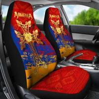 Armenia Khachkar, Armenian Cross Special Car Seat Cover RLT8 - Wonder Print Shop
