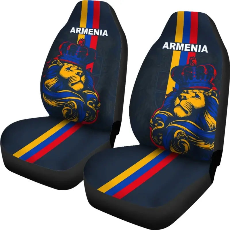 Armenia Lion Car Seat Covers RLT8 - Wonder Print Shop