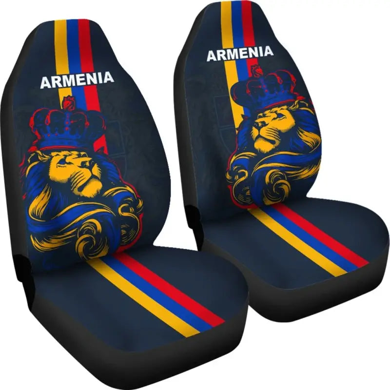 Armenia Lion Car Seat Covers RLT8 - Wonder Print Shop