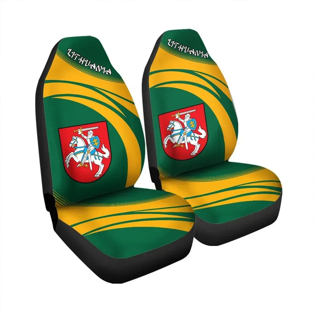 Lithuania Coat Of Arms Car Seat Cover Cricket RLT6 - Wonder Print Shop