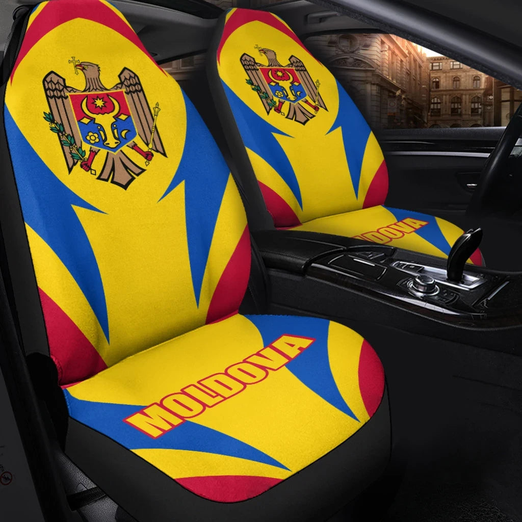 Moldova Car Seat Covers Action Flag A15 RLT13 - Wonder Print Shop