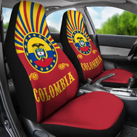 Colombia Coat Of Arms Car Seat Covers RLT7 - Wonder Print Shop