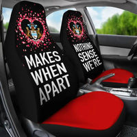 Guyana Car Seat Covers Couple Valentine Nothing Make Sense (Set of Two) RLT8 - Wonder Print Shop