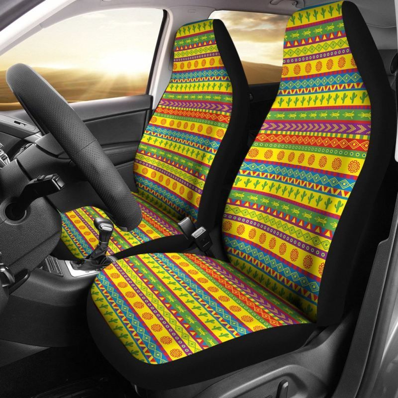 Mexico Aztec Pattern 08 Car Seat Cover RLT13 - Wonder Print Shop