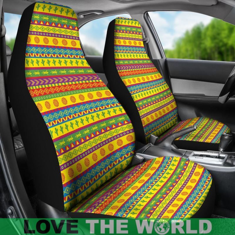 Mexico Aztec Pattern 08 Car Seat Cover RLT13 - Wonder Print Shop