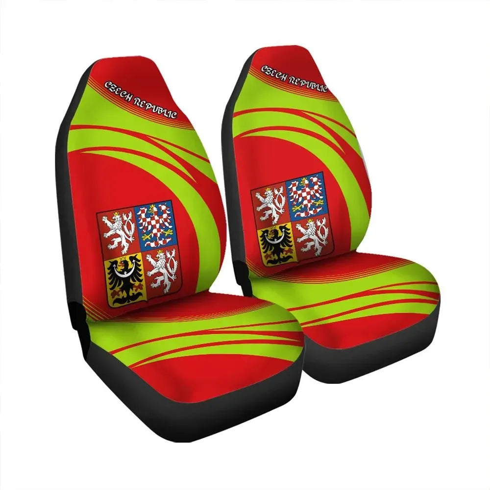 Czech Republic Coat Ofrms Car Seat Cover Cricket RLT13 - Wonder Print Shop