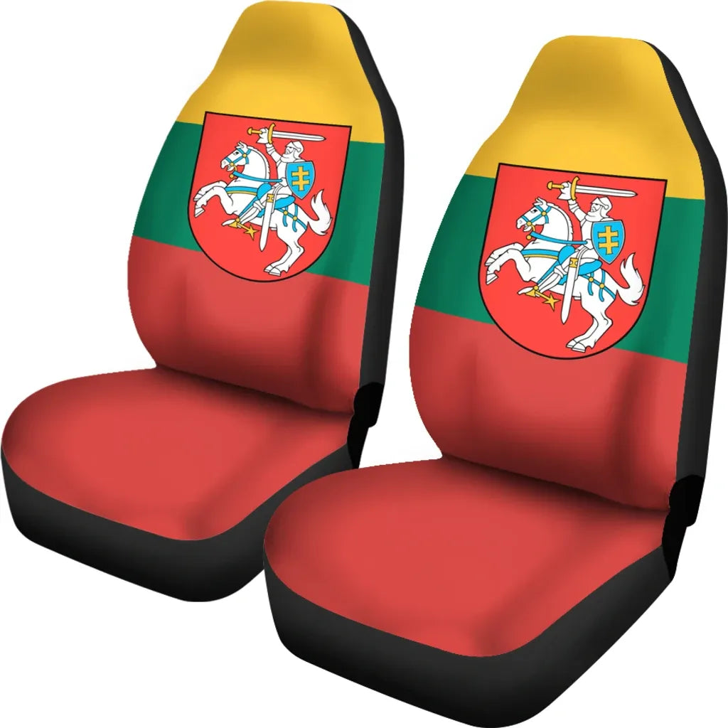 Lithuania - Lietuva Flag car_seat_cover RLT6 - Wonder Print Shop