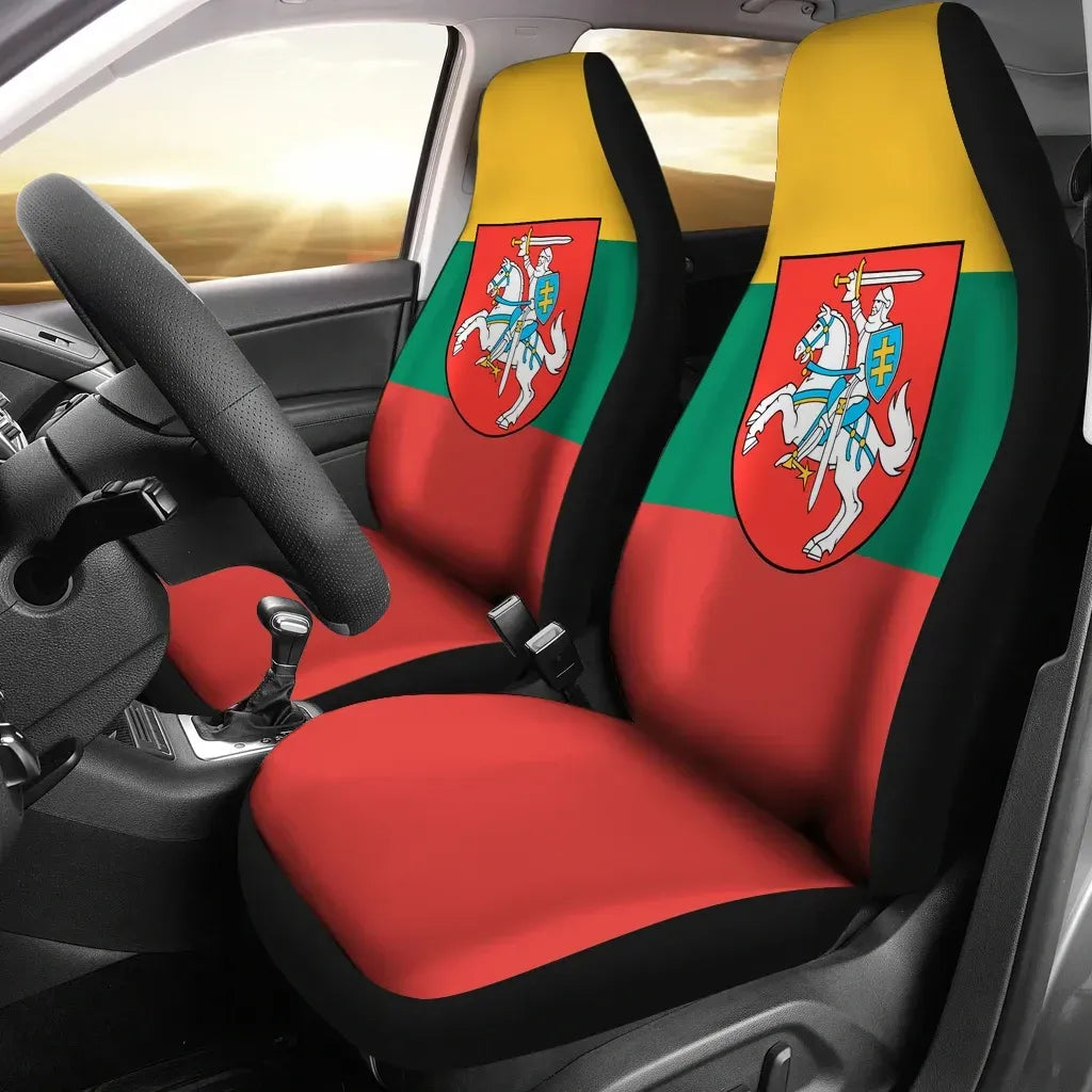 Lithuania - Lietuva Flag car_seat_cover RLT6 - Wonder Print Shop