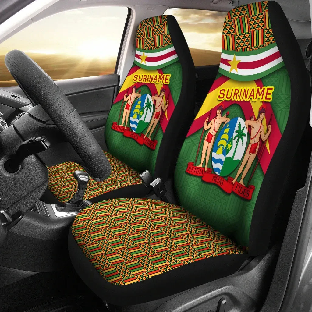 Suriname Car Seat Covers Vibes Version RLT7 - Wonder Print Shop