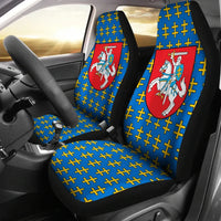 Lithuania car_seat_cover - Cross Double Pattern RLT6 - Wonder Print Shop