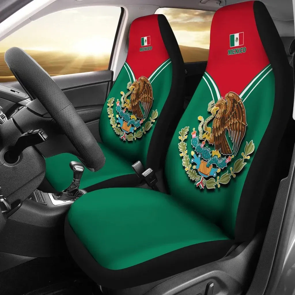 Mexico Car Seat Covers Mexican Pride RLT13 - Wonder Print Shop