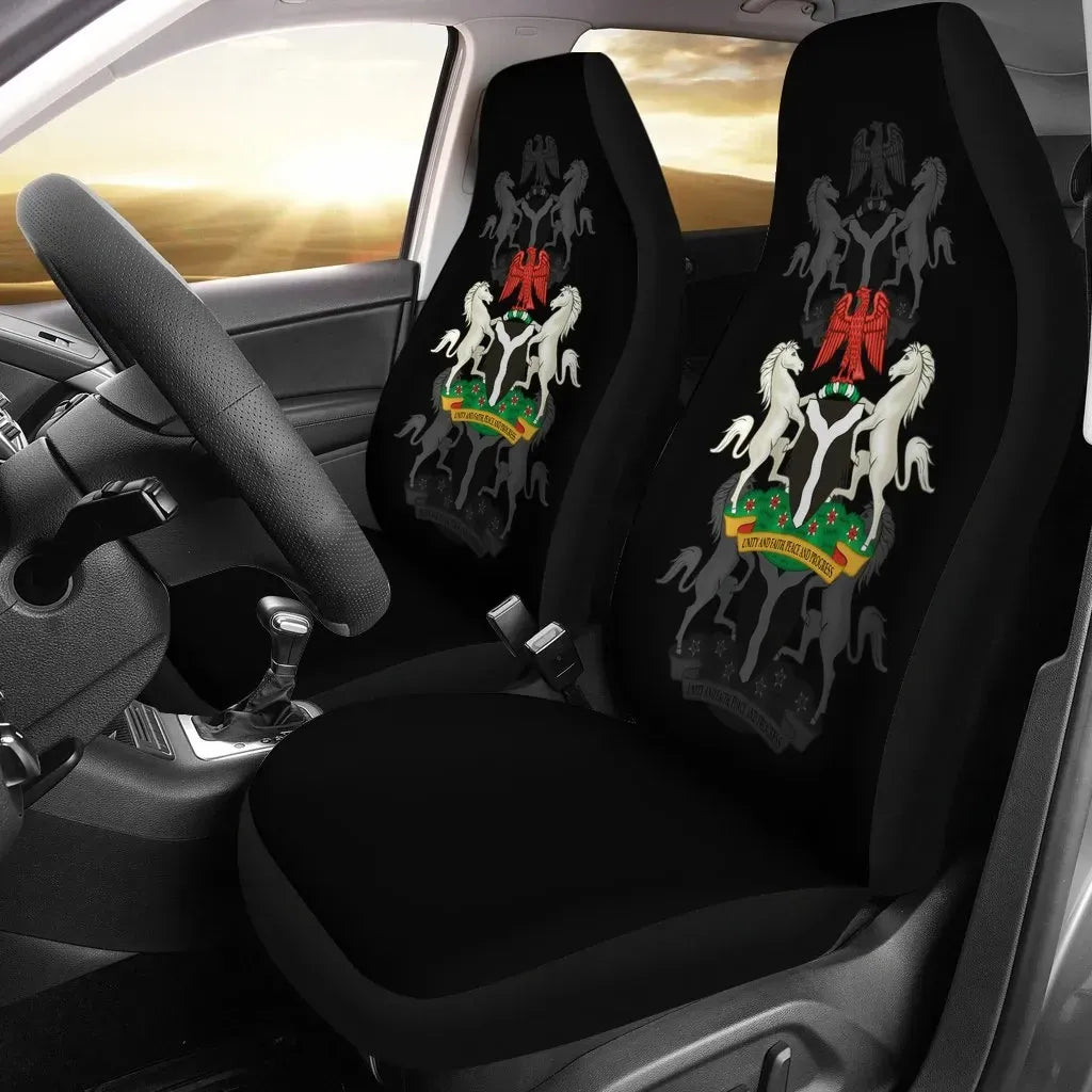 Nigeria Car Seat Covers Set Of Two RLT8 - Wonder Print Shop
