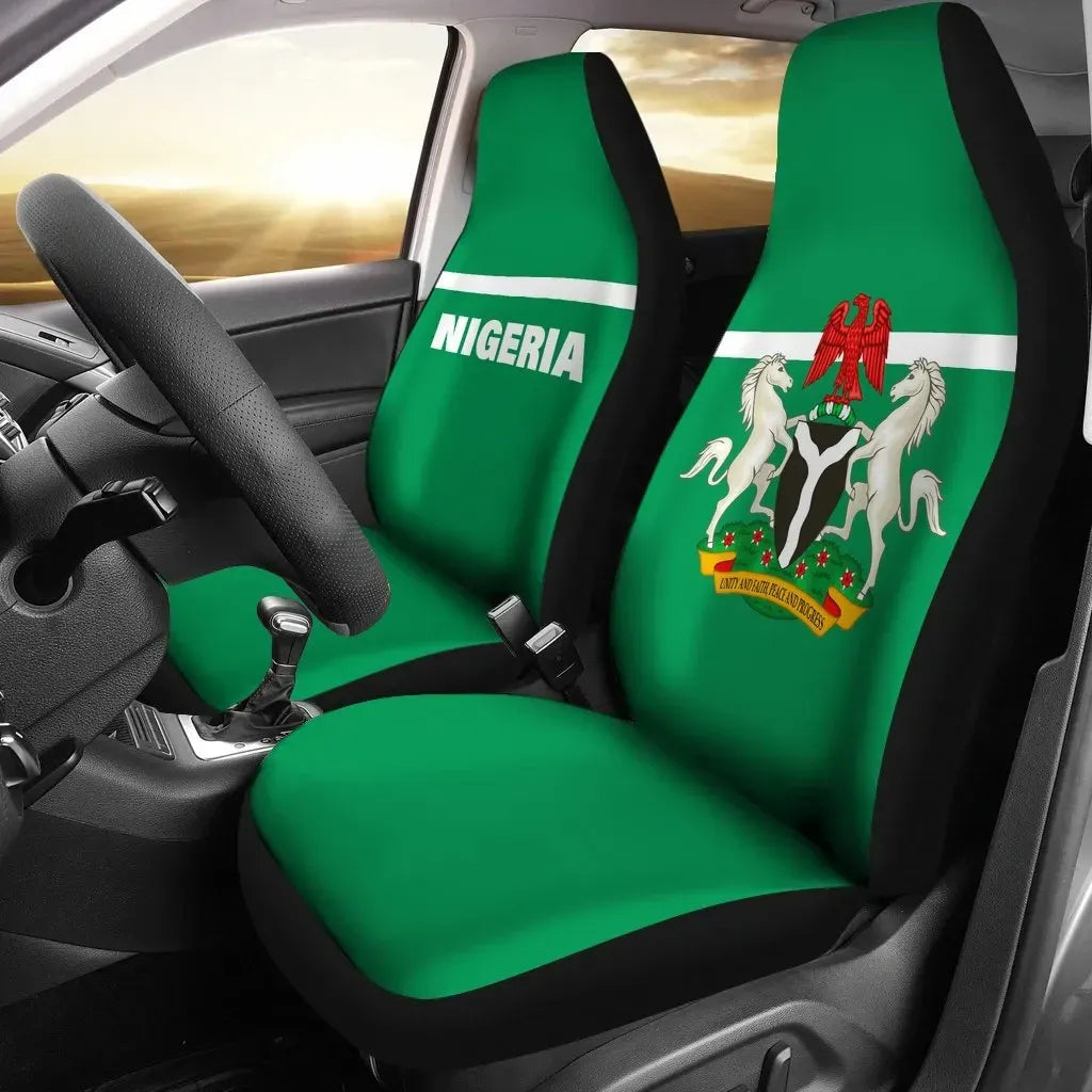 Nigeria Car Seat Covers Horizontal Style RLT8 - Wonder Print Shop