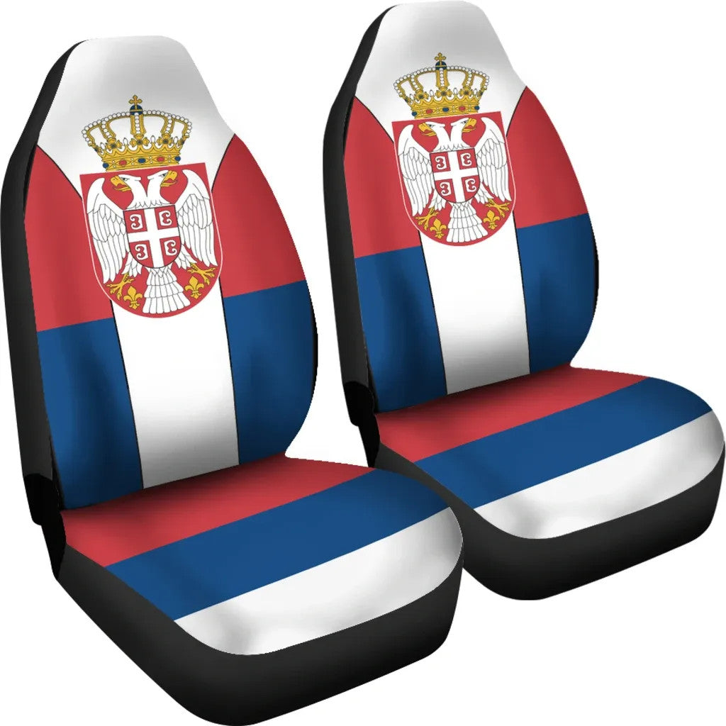 Serbia Flag Car Seat RLT7 - Wonder Print Shop