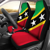 Saint Kitts and Nevis Car Seat Cover Saint Kitts and Nevis Flag Style RLT6 - Wonder Print Shop