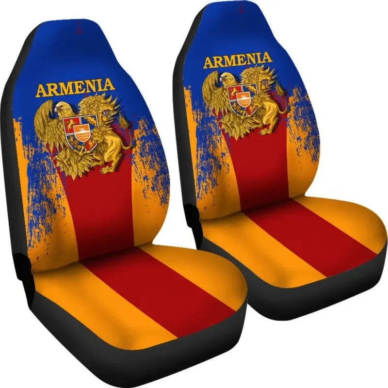 Armenia Special Coat of Arms Car Seat Covers (Set of Two) RLT8 - Wonder Print Shop