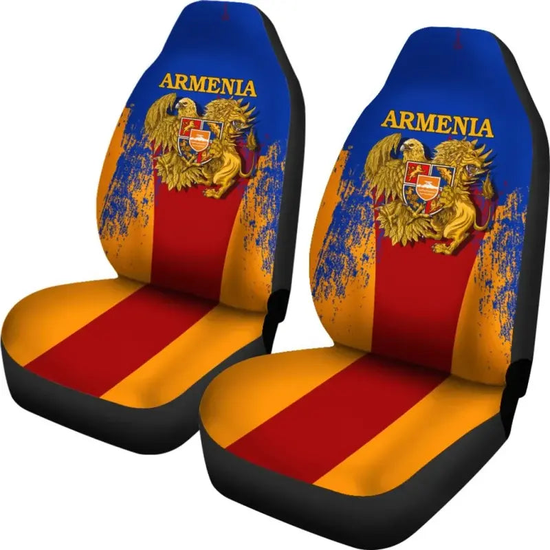 Armenia Special Coat of Arms Car Seat Covers (Set of Two) RLT8 - Wonder Print Shop