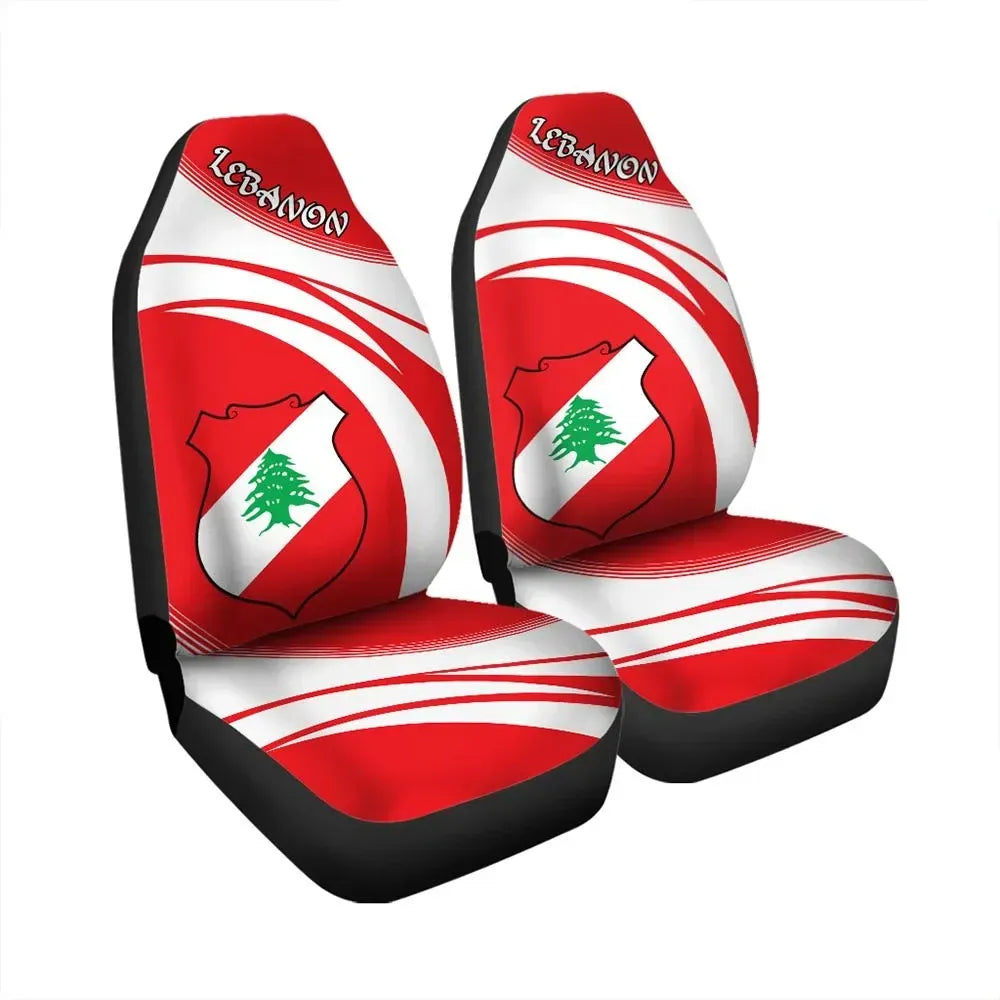 Lebanon Coat Of Arms Car Seat Cover Cricket RLT6 - Wonder Print Shop