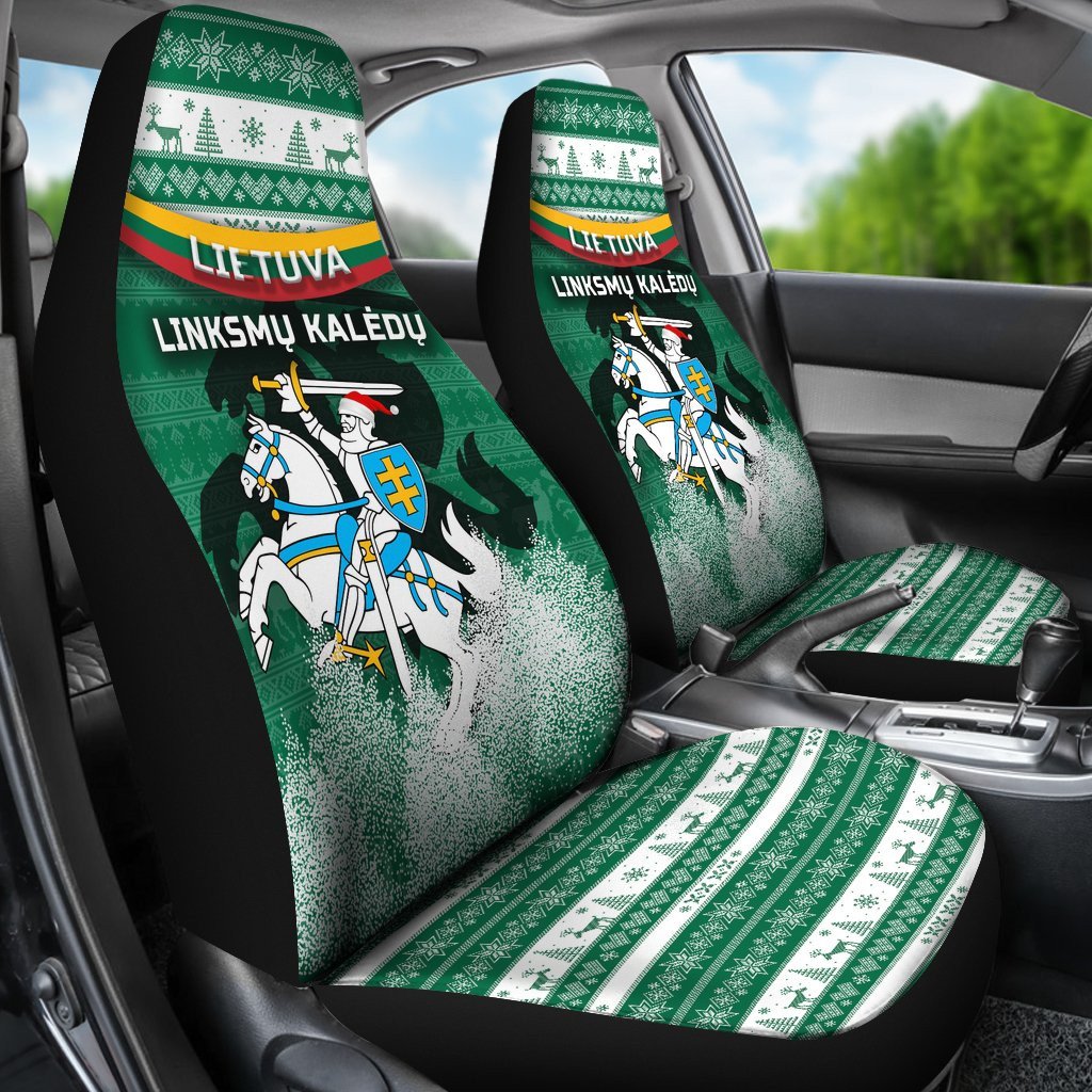 Lithuania Christmas car_seat_cover Simple Vibes Version RLT6 - Wonder Print Shop