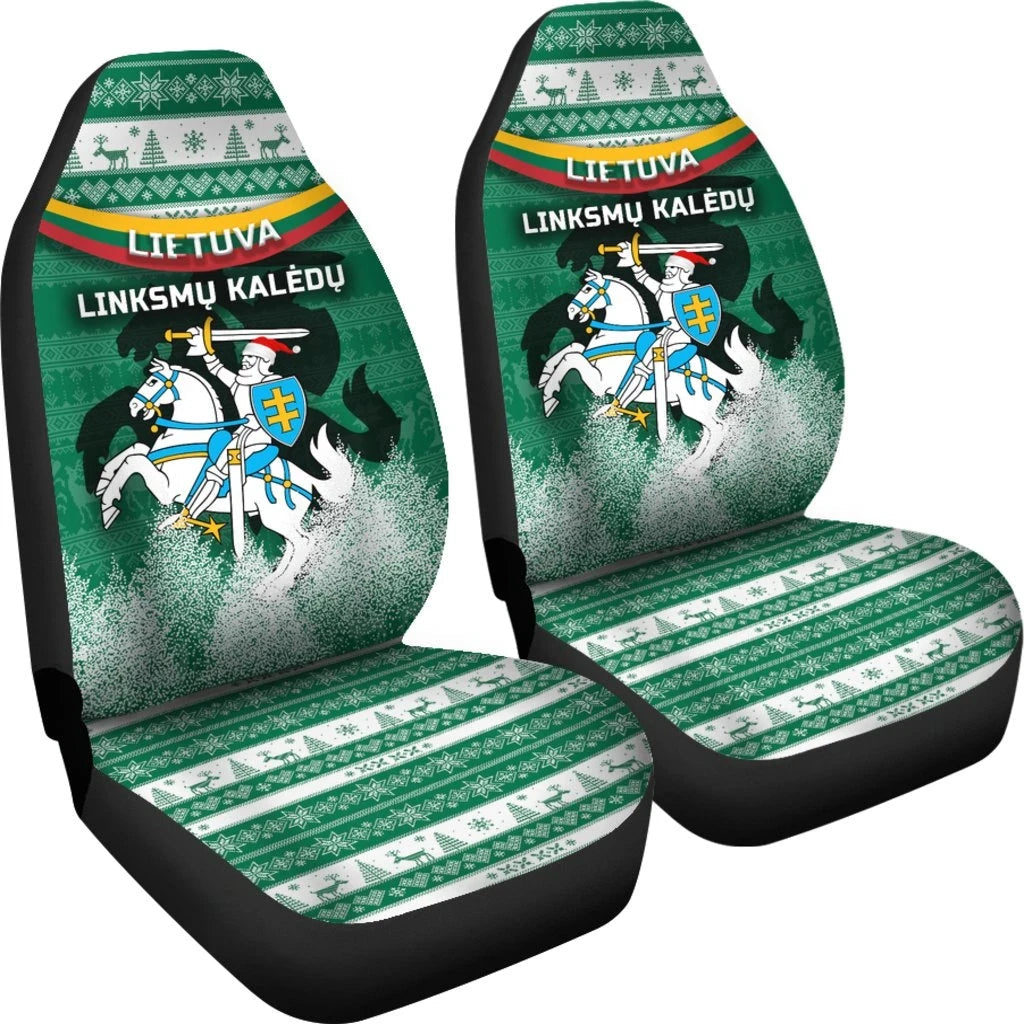 Lithuania Christmas car_seat_cover Simple Vibes Version RLT6 - Wonder Print Shop