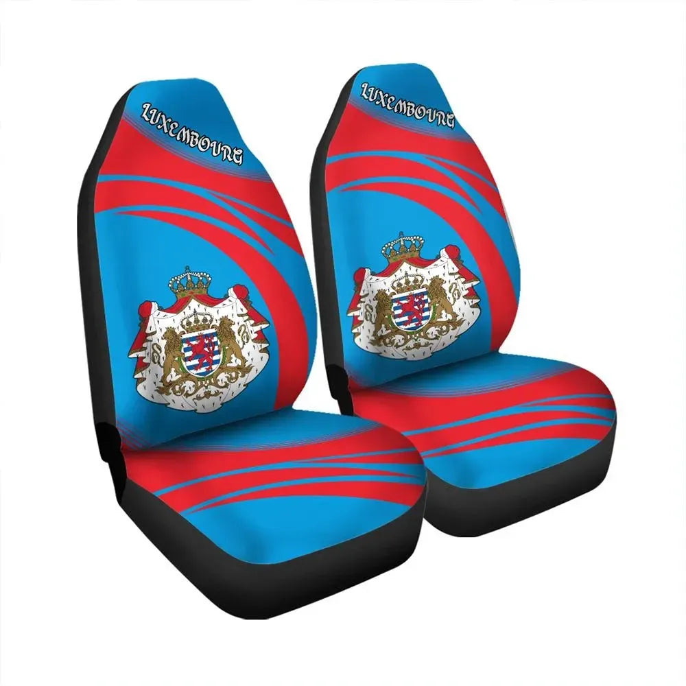 Luxembourg Coat Of Arms Car Seat Cover Cricket RLT6 - Wonder Print Shop