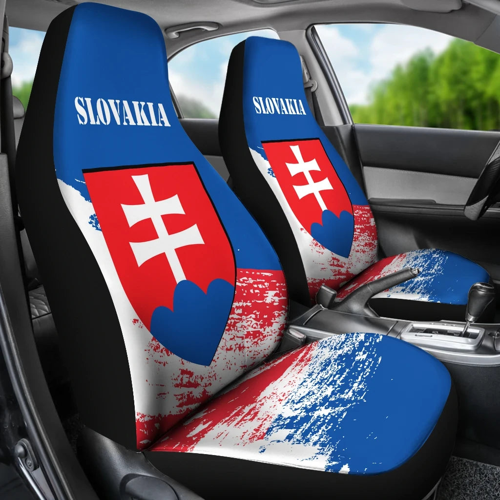 Slovakia Special Car Seat Covers RLT13 - Wonder Print Shop