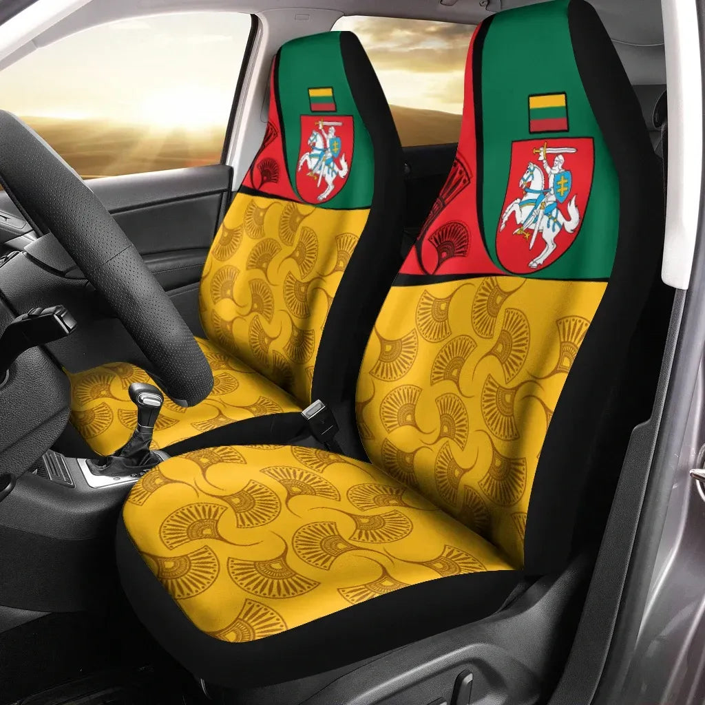 Lithuania car_seat_cover - Flag of Lithuania RLT6 - Wonder Print Shop