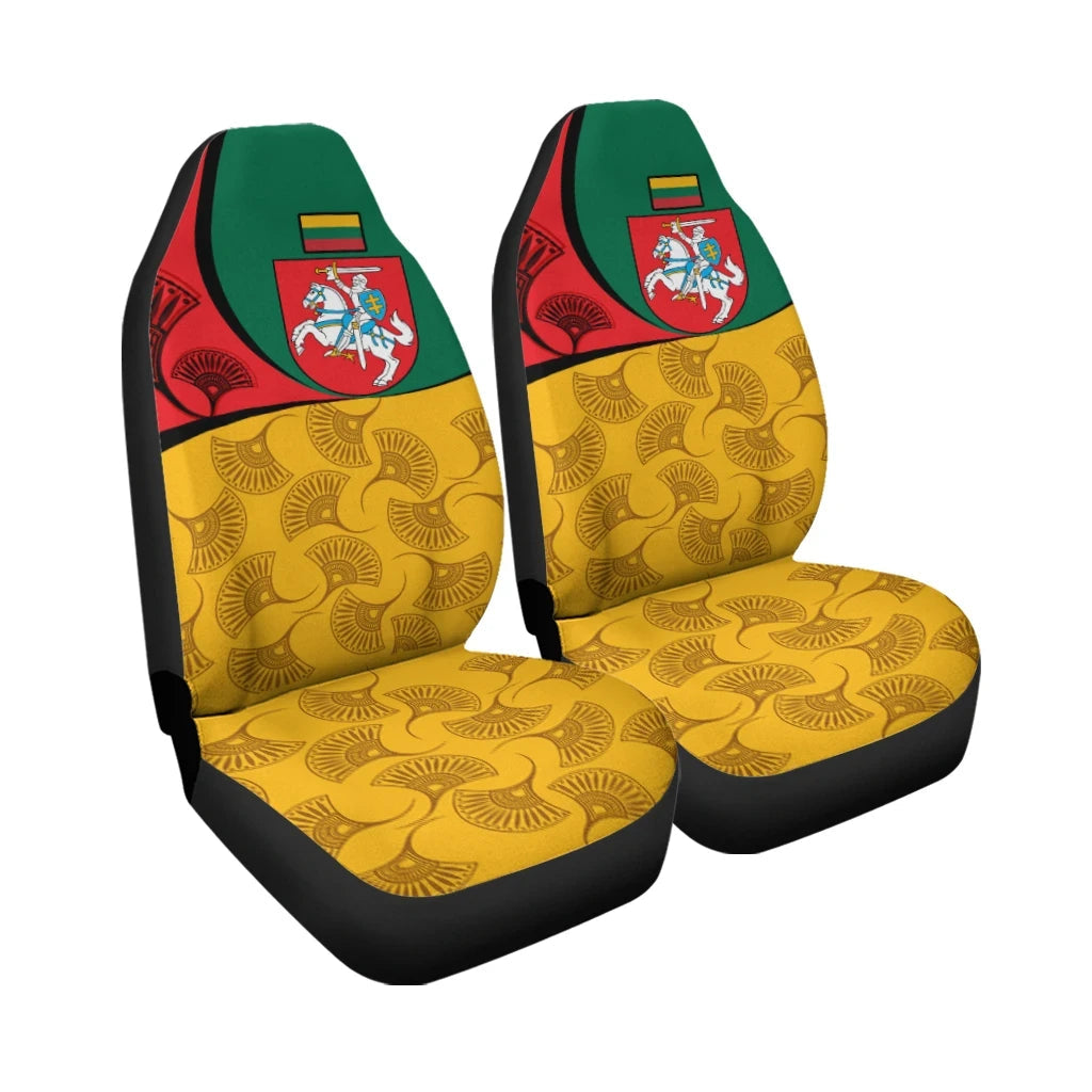 Lithuania car_seat_cover - Flag of Lithuania RLT6 - Wonder Print Shop