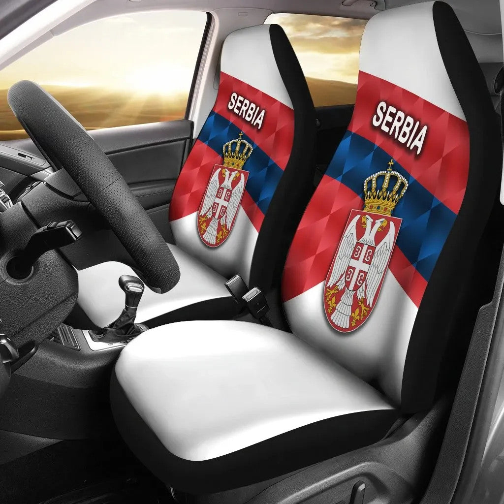 Serbia Car Seat Covers Sporty Style RLT7 - Wonder Print Shop