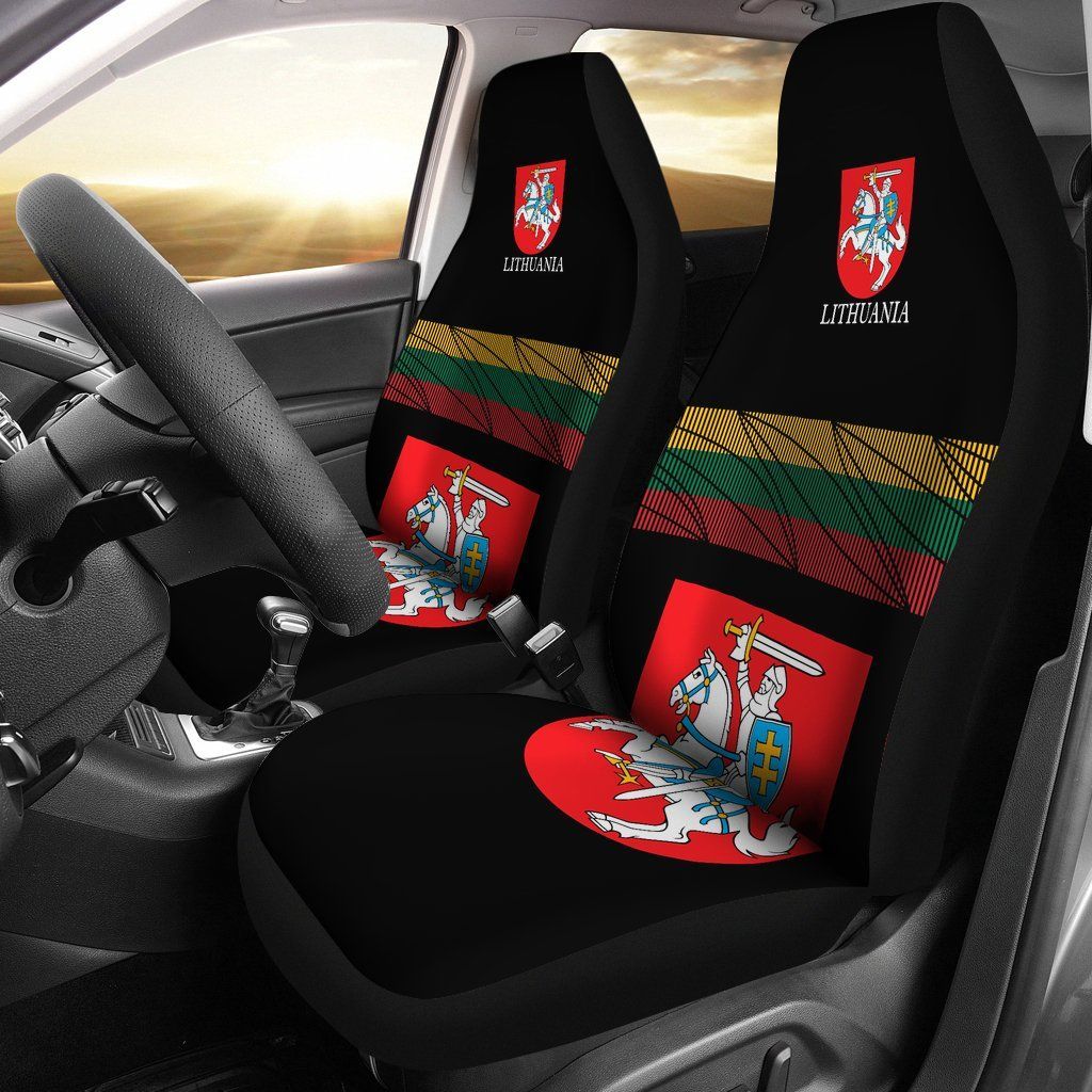 Lithuania - United car_seat_cover RLT6 - Wonder Print Shop