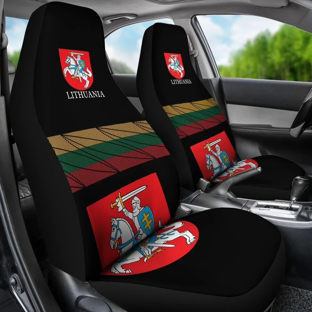 Lithuania - United car_seat_cover RLT6 - Wonder Print Shop