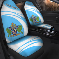 Saint Lucia Coat Of Arms Car Seat Cover Cricket RLT6 - Wonder Print Shop