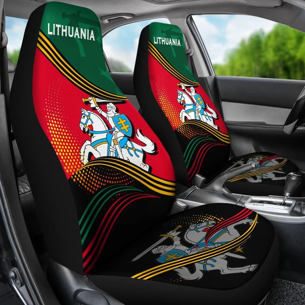 Lithuania car_seat_cover Fall In The Wave RLT6 - Wonder Print Shop