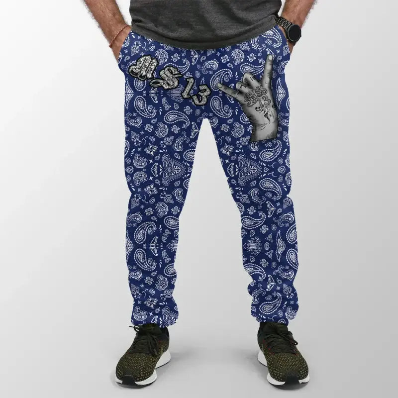 jogger-womensmens-blue-bandana