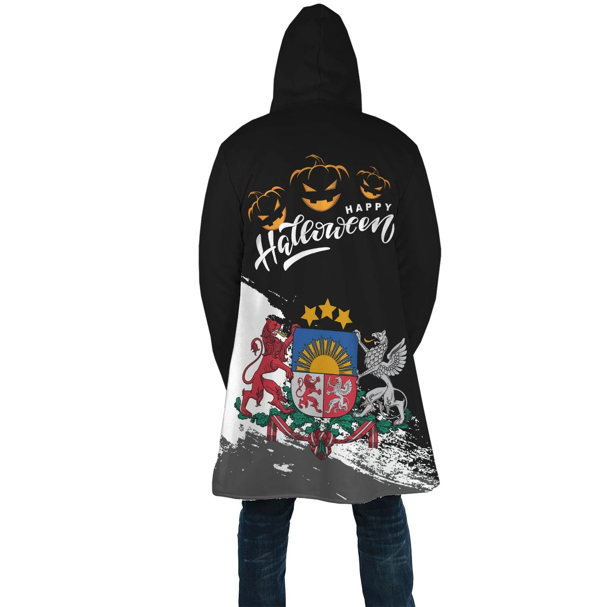 Latvia Halloween sherpahoodie RLT6 - Wonder Print Shop