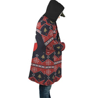 Lebanon Christmas sherpahoodie - Santa Claus Ho Ho Ho RLT6 - Wonder Print Shop