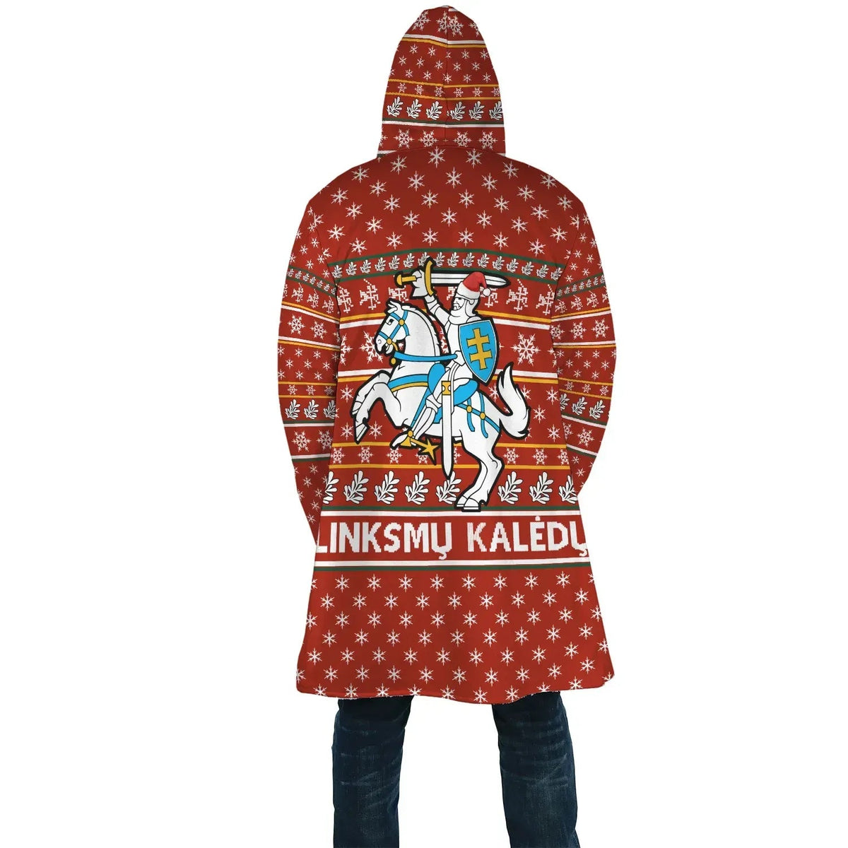 Lithuania Christmas sherpahoodie - Red RLT6 - Wonder Print Shop