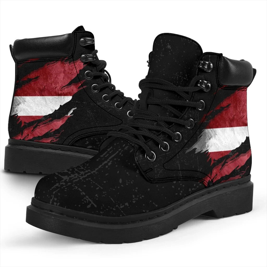 Latvia In Me All Season Boots - Special Grunge Style RLT6 - Wonder Print Shop