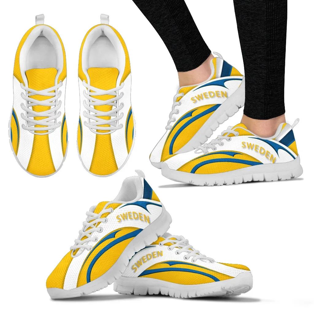 Sweden Flag Sneakers Camber Style RLT7 - Wonder Print Shop