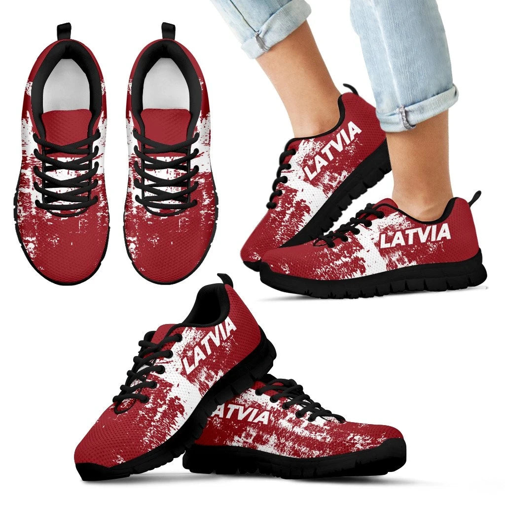 Latvia Sneakers - Smudge Style10 RLT6 - Wonder Print Shop