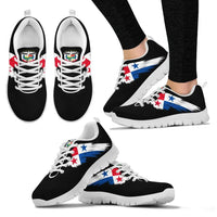 Panama Men's / Women's Black and White Sneakers RLT13 - Wonder Print Shop