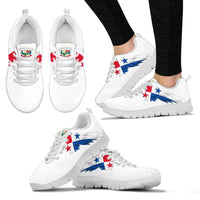 Panama Men's / Women's Black and White Sneakers RLT13 - Wonder Print Shop