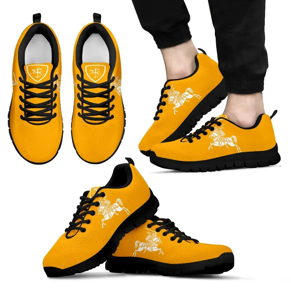 Lithuania Vytis Yellow Shoes - Sneakers2 RLT6 - Wonder Print Shop
