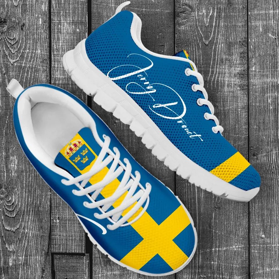 (Custom) Sweden Sneakers Flag Personal Signature RLT7 - Wonder Print Shop