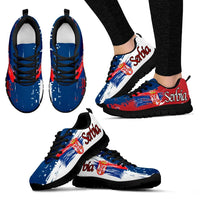 Serbia Sneakers Serbia Flag Men's/Women's/Kid's RLT7 - Wonder Print Shop
