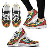 Lithuania Sneakers - Lithuania Coat Of Arms with Flag Color RLT6 - Wonder Print Shop