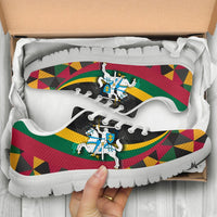 Lithuania Sneakers - Lithuania Coat Of Arms with Flag Color RLT6 - Wonder Print Shop