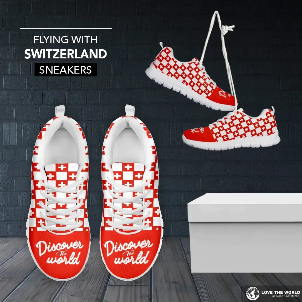 Swiss Shoes Switzerland Flag RLT13 - Wonder Print Shop