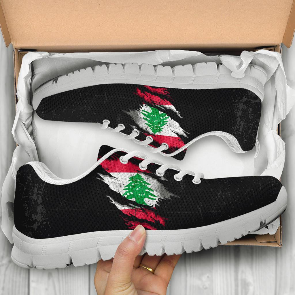 Lebanon In Me Sneakers - Special Grunge Style RLT6 - Wonder Print Shop