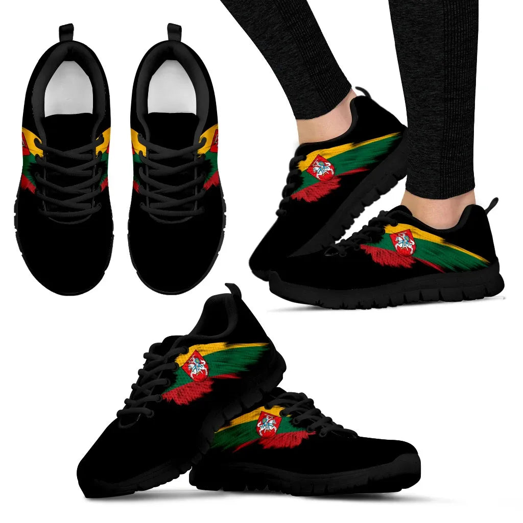 Lithuania Coat Of Arms Wings Sneakers RLT6 - Wonder Print Shop